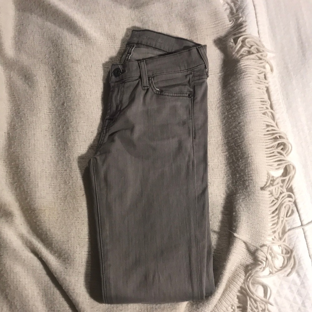 7 for all Mankind gray jeans